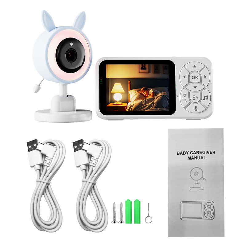 Thumbnail: DANMINI 3.5″ Baby Monitor with Night Light & Temperature Sensor
