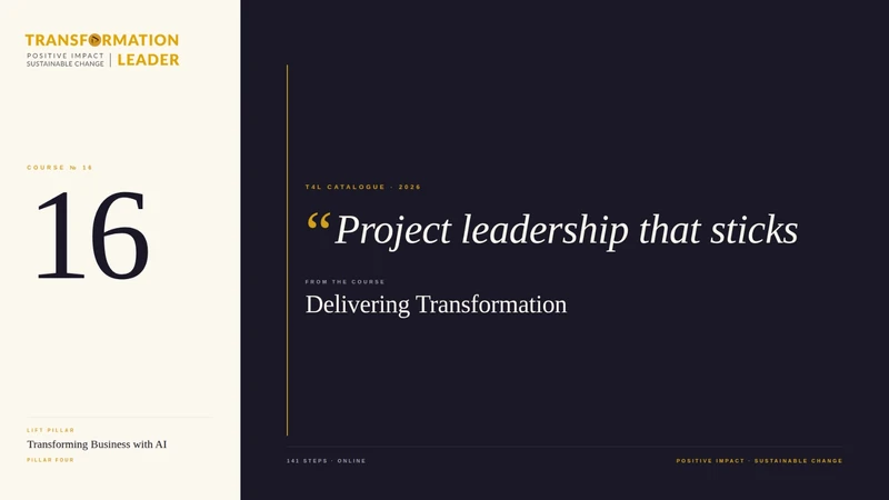 Project Management for Leaders