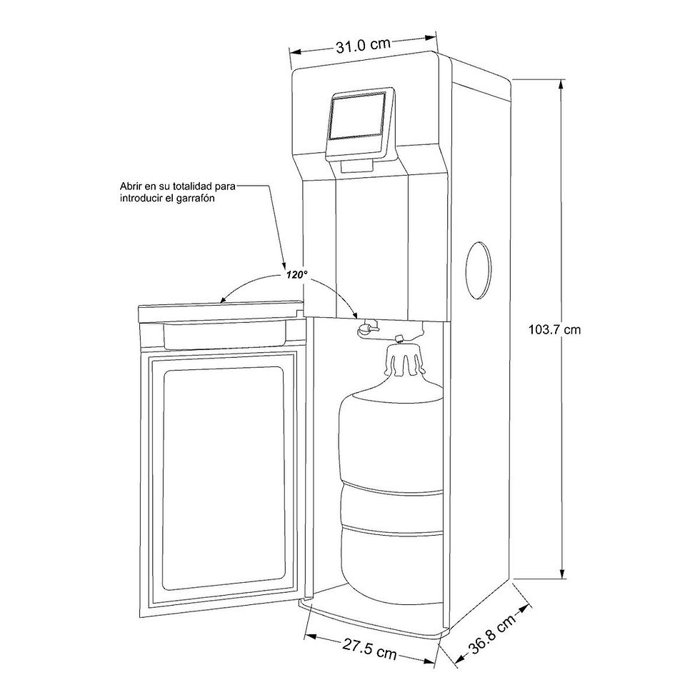Miniatura: Dispensador de agua y hielo WK0260B Whirlpool