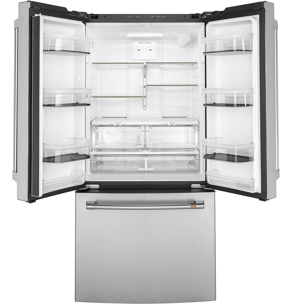 Miniatura: Refrigerador Puerta Francesa CWE19SP2NS1 GE cafe