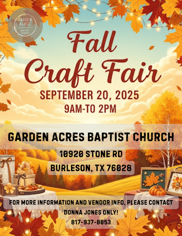 Garden Acres Baptist Church Market