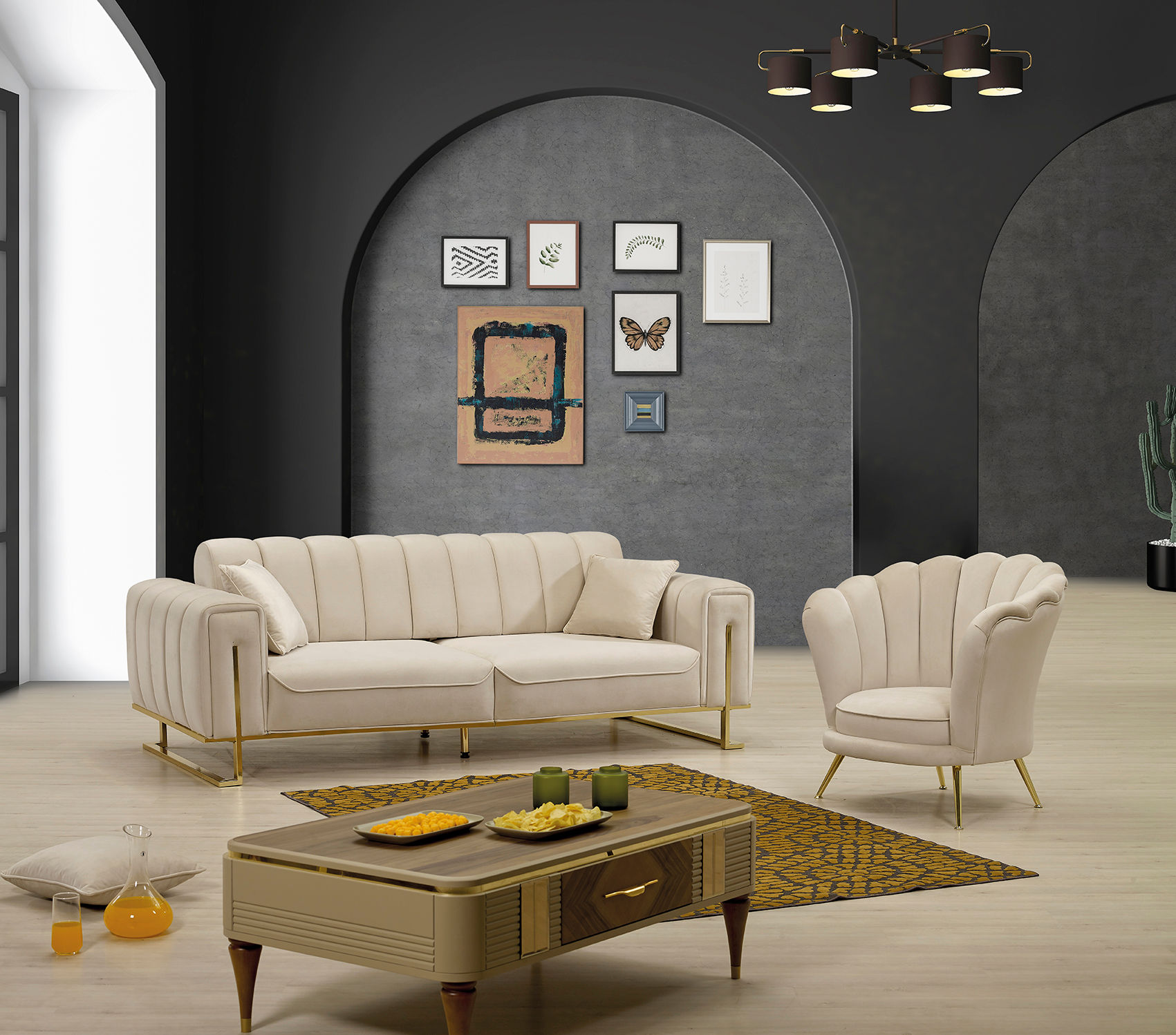 leben salon 3+2+fauteuil