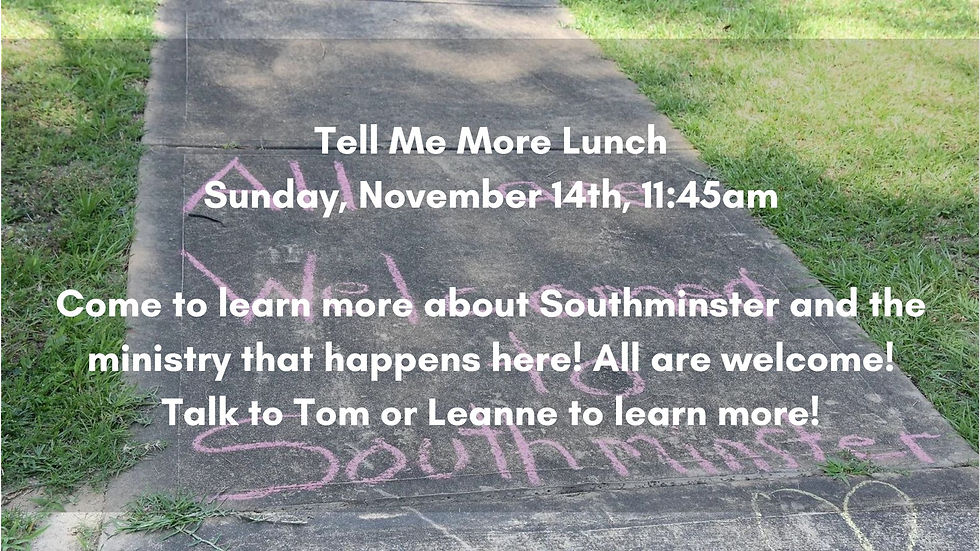 Tell Me More Lunch
