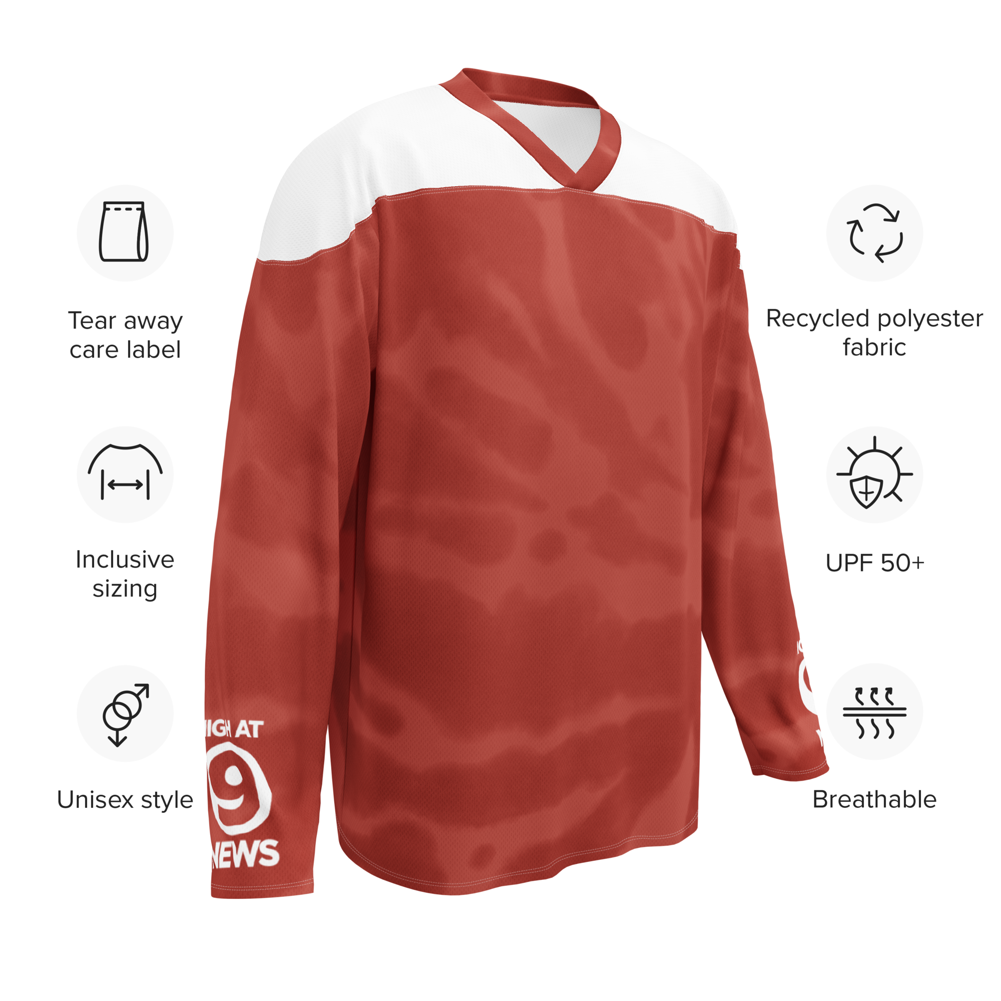 Recycled hockey jersey