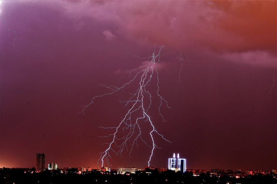 Fotos espectaculares de la tormenta acaecida en Murcia el día 18/10/2018.