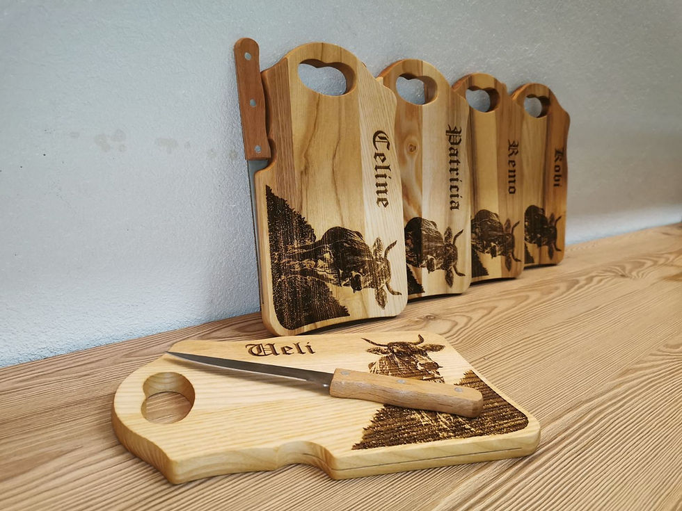 Miniaturbild: Laserartikel personalisierbar Lasergravur, Schneidbrett mit Lasergravur, Wunschsujet, Fotogravur