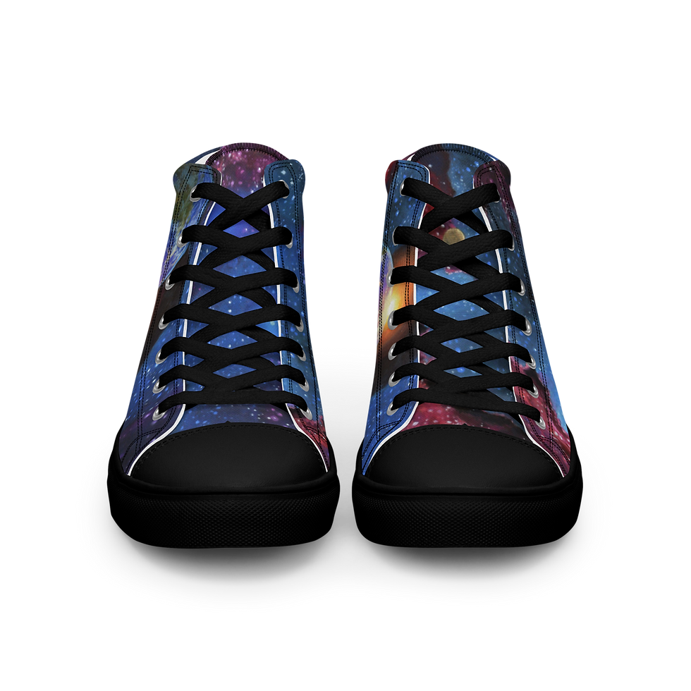 Thumbnail: "Spatial Anomaly" Women’s high top canvas shoes