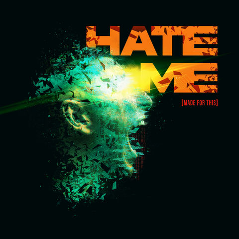 Exploding Spaceman Marvel Style Art for Hard Rock Band Huxley Single Hate Me