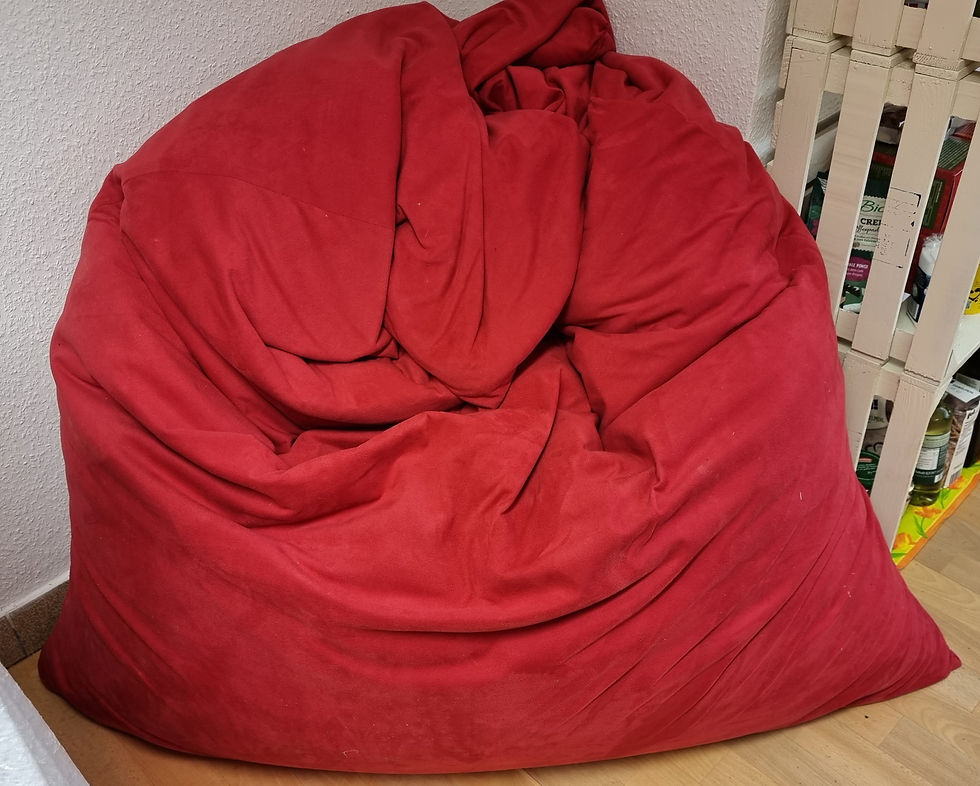 Roter Sitzsack