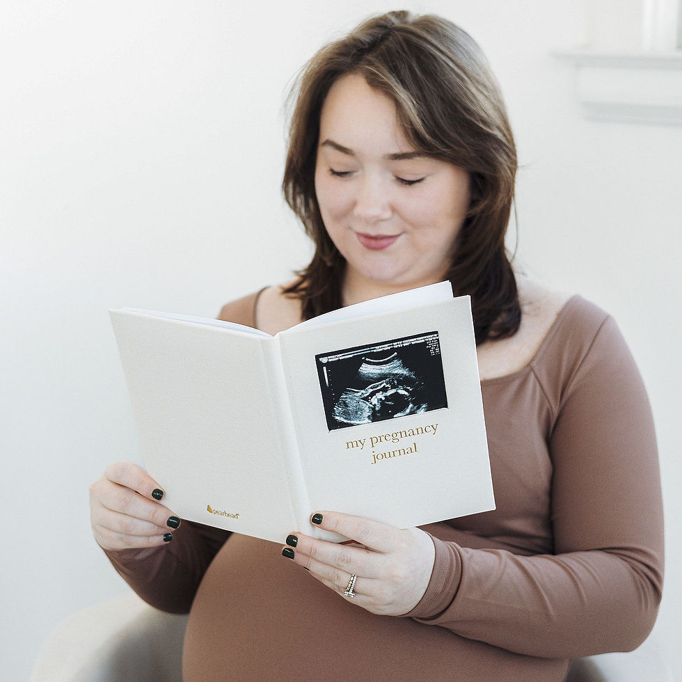 Thumbnail: Pearhead Linen Pregnancy Journal