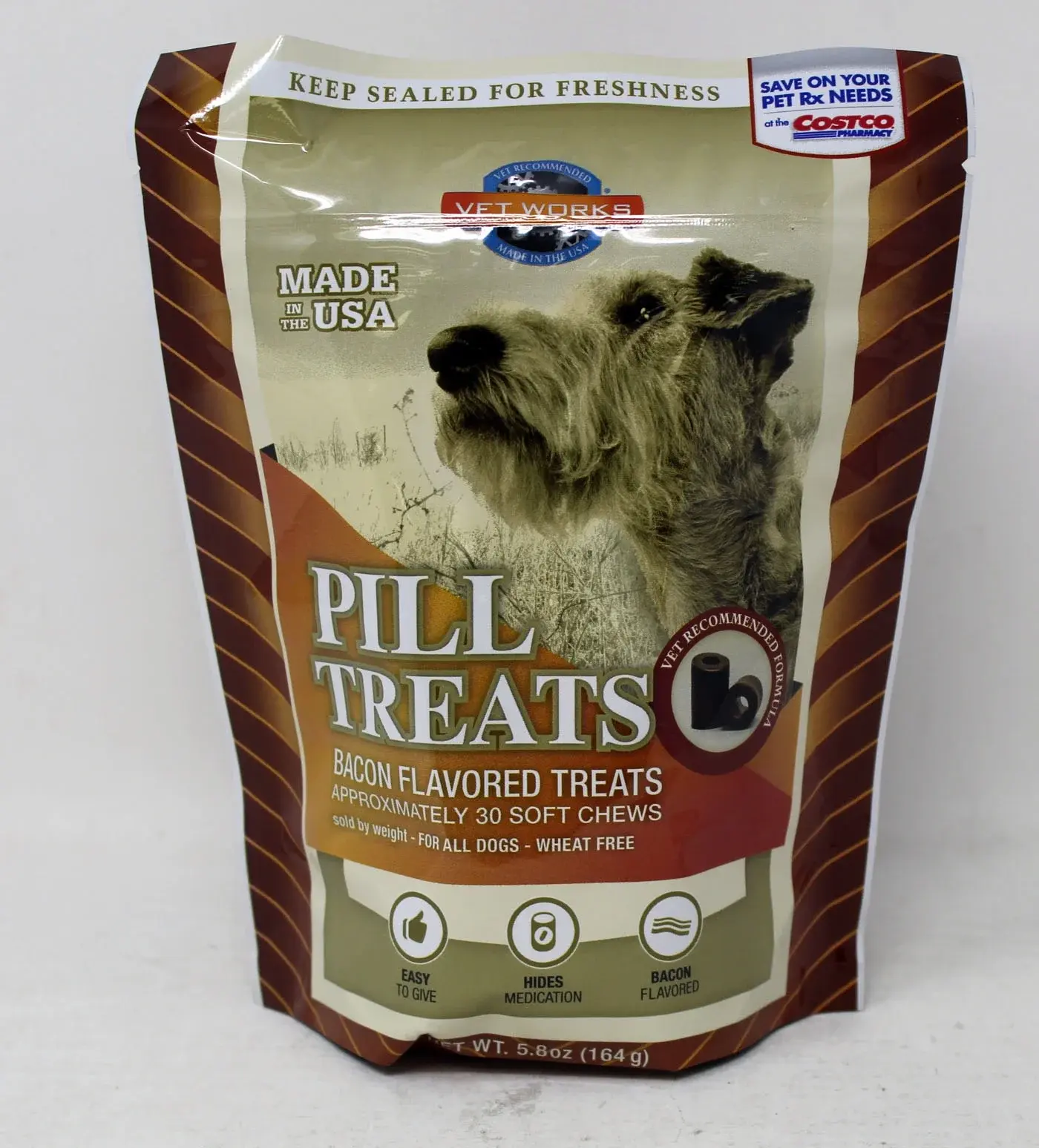 Vet Works Pill Treats Hickory Smoked Bacon (1) @ 5.8 oz.)