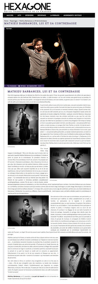 Article de Michel Gallas, sur Hexagone.me, le 9 janvier 2018