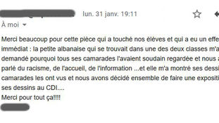 Message d'une enseignante du collège de Langogne