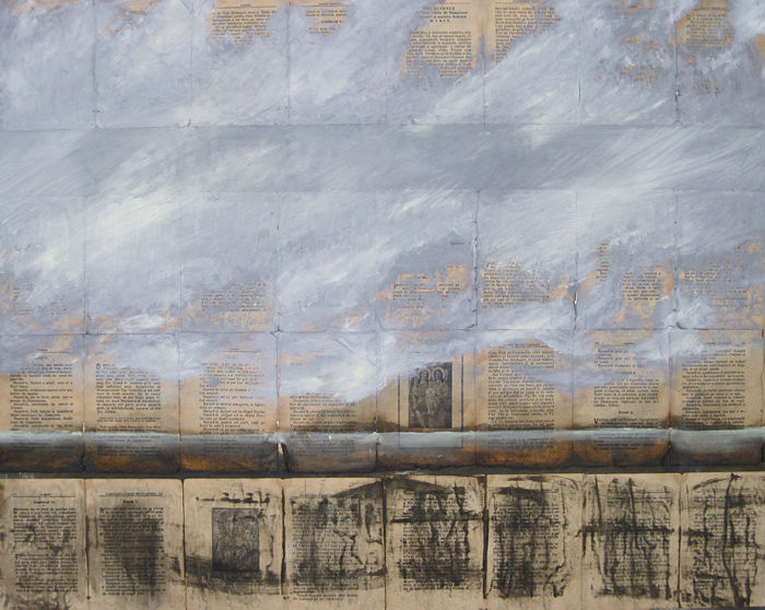 Collage auf Leinwand, Ioana Luca