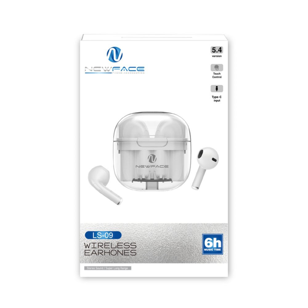 Newface LS-09 bezicne Airpods slusalice crne