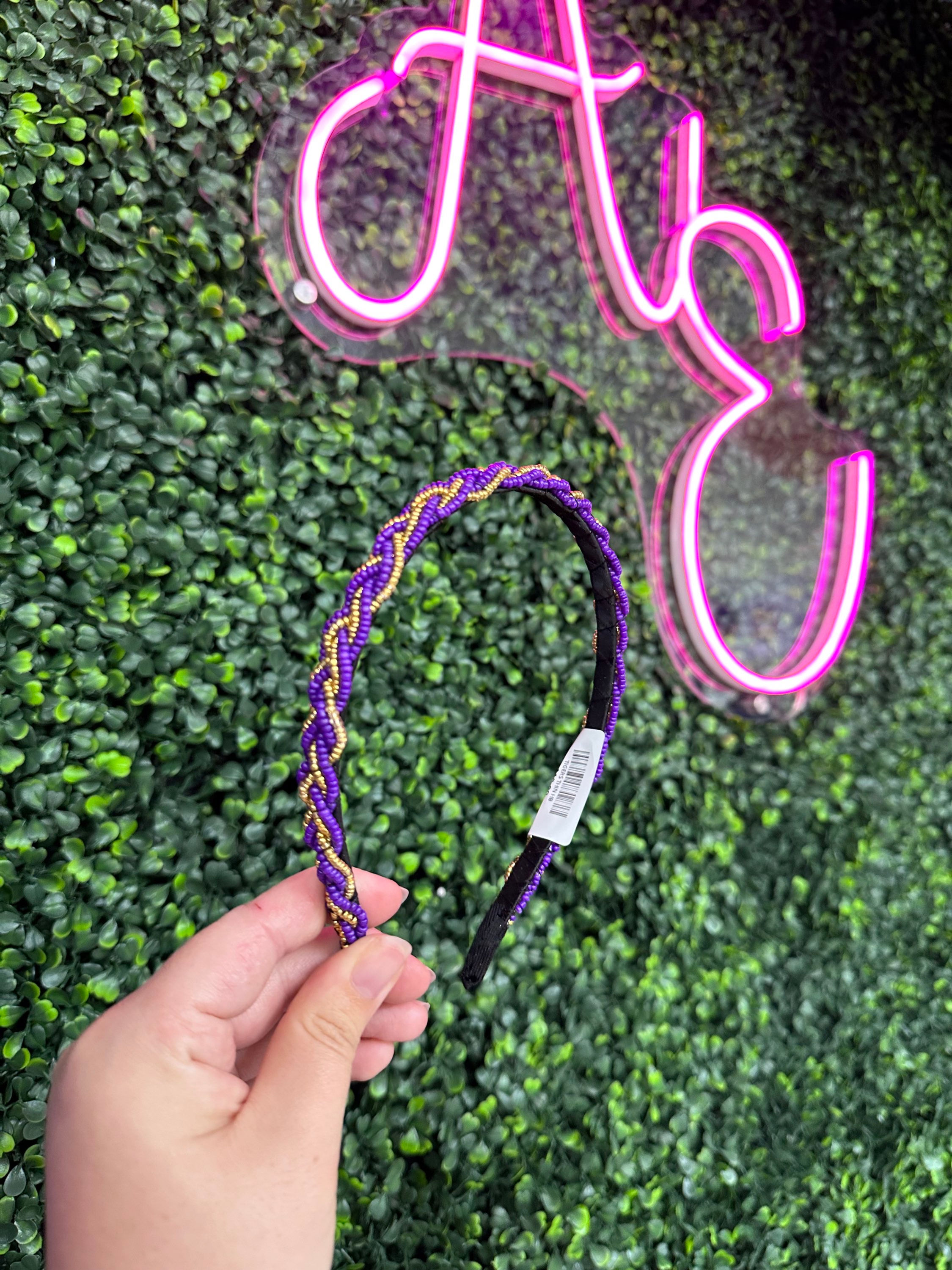 Tigers Thin Beaded Headband