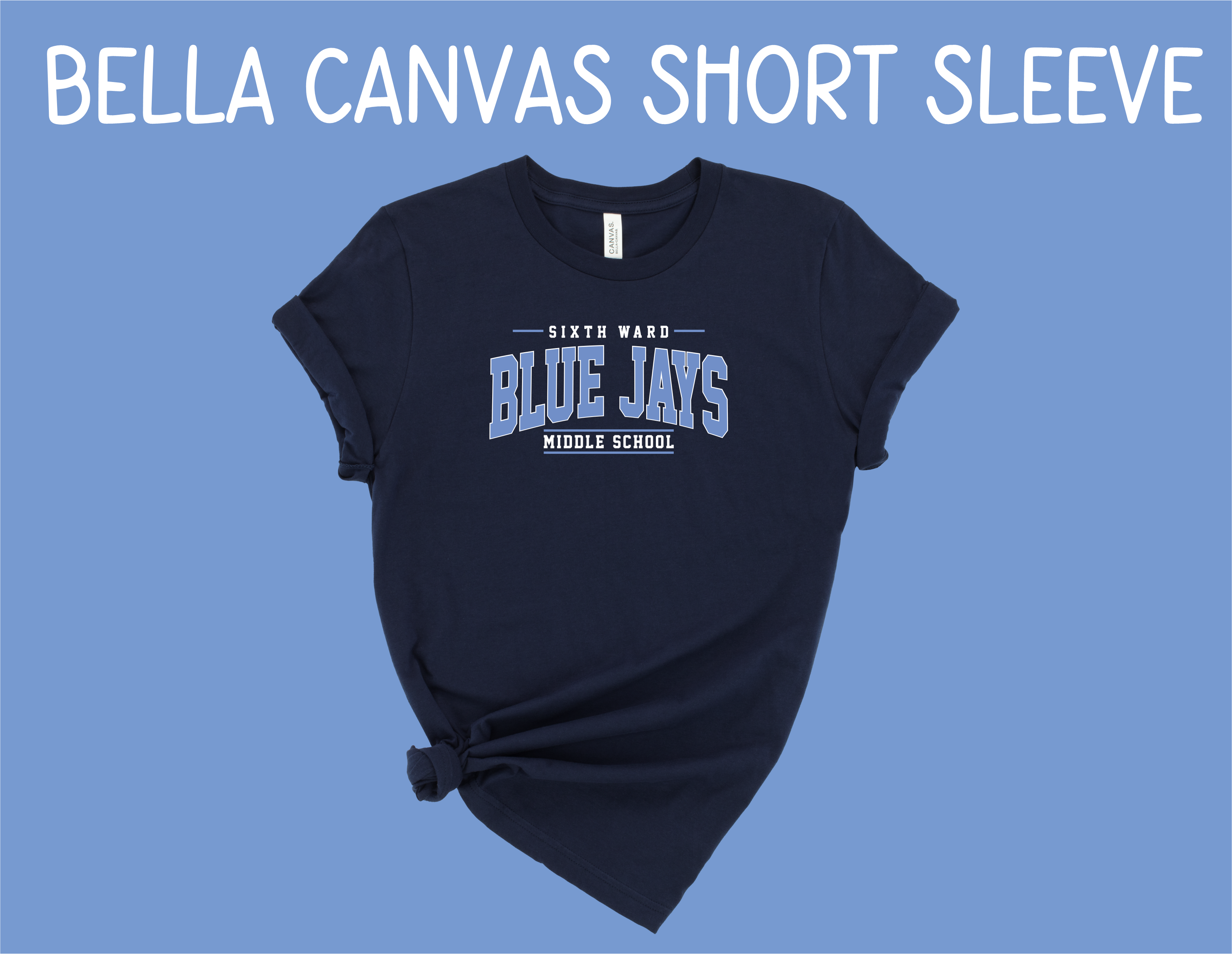 SWMS Blue Jays - Navy Bella Canvas Tee
