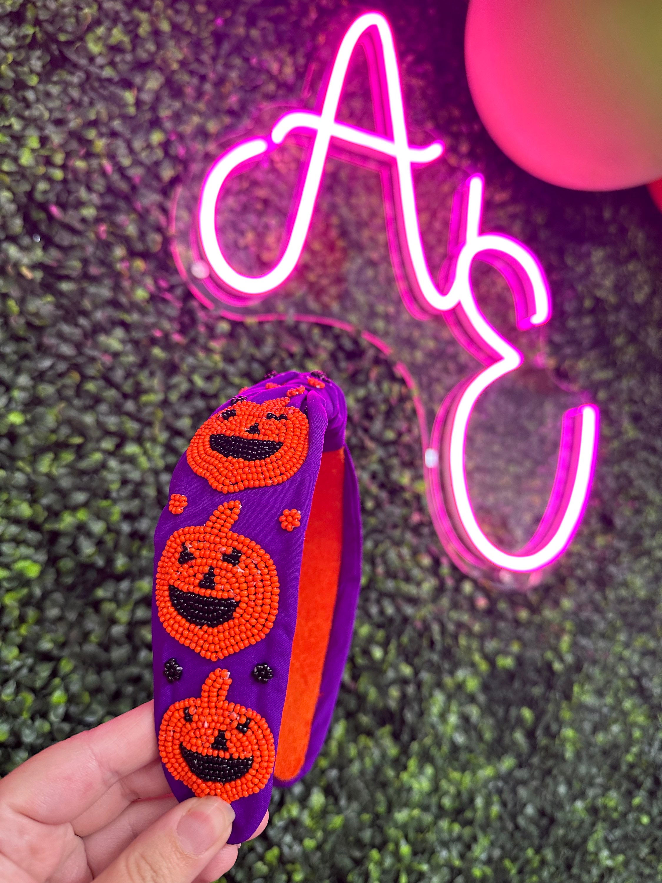 Pumpkin Head Trio Headband