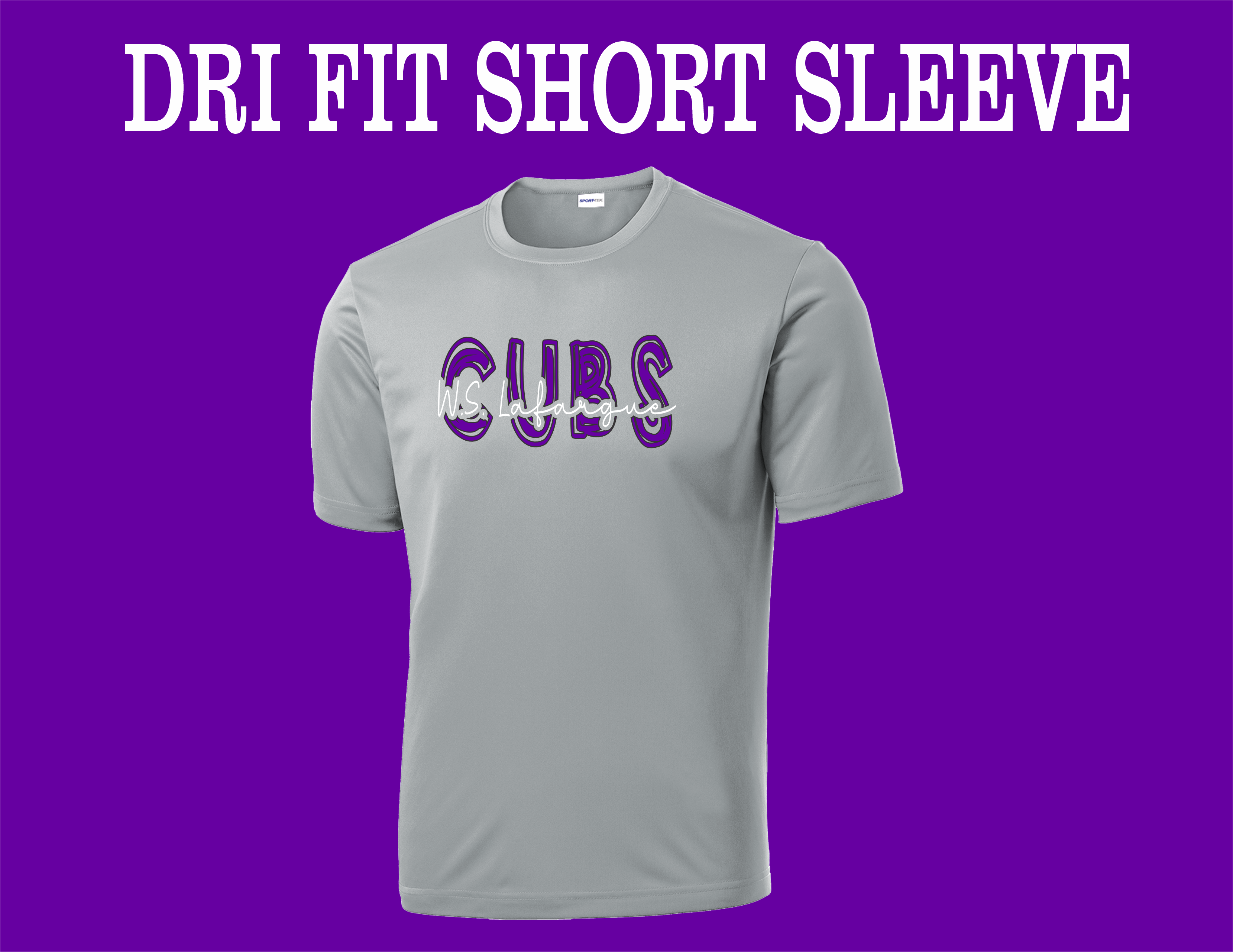 WSLafargue Cubs - Grey Dri Fit Short Sleeve
