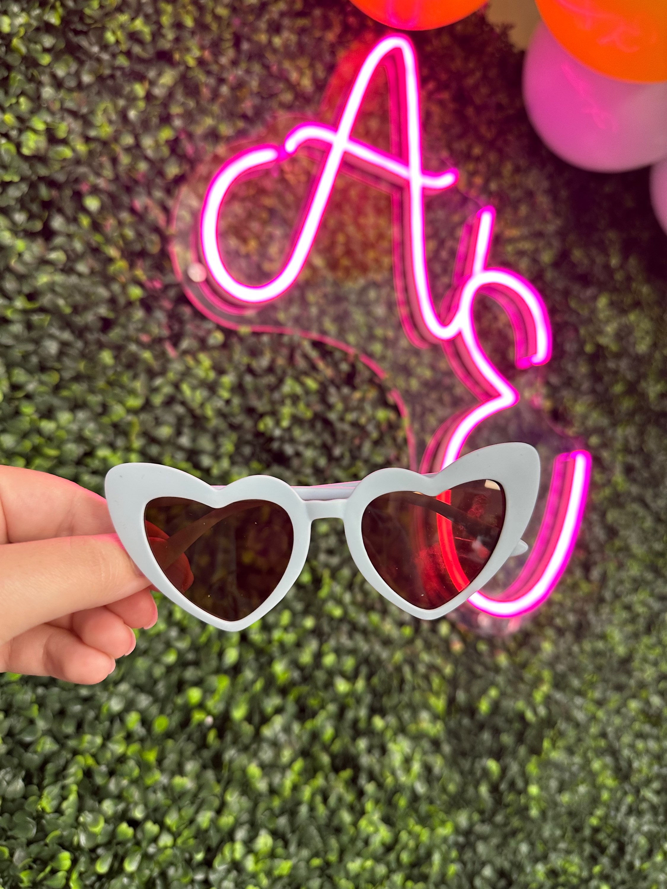 Light Blue Heart Toddler/Kid Sunglasses