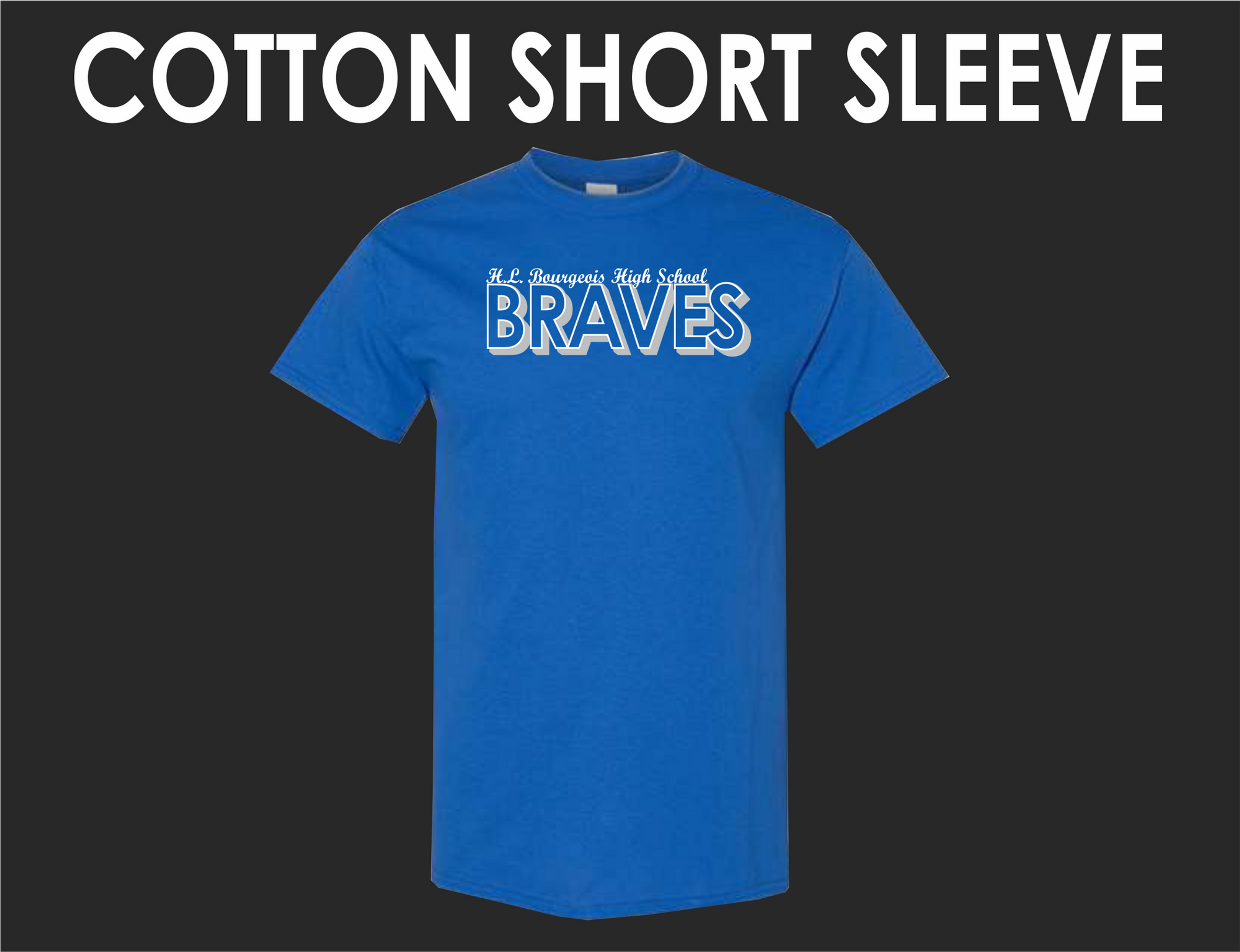 HLB Braves - Royal Cotton Short Sleeve