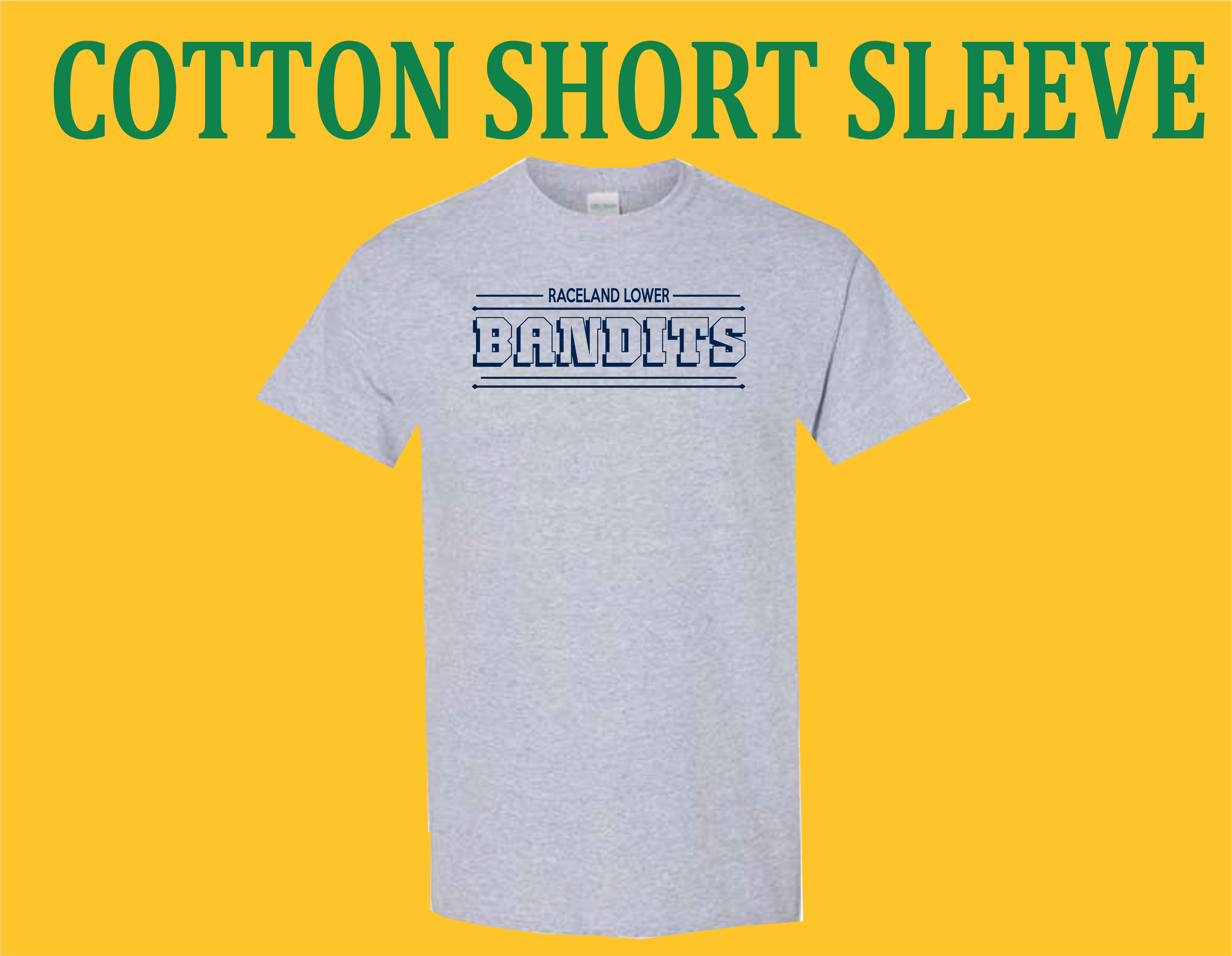 RLES Bandits - Grey Cotton Short Sleeve