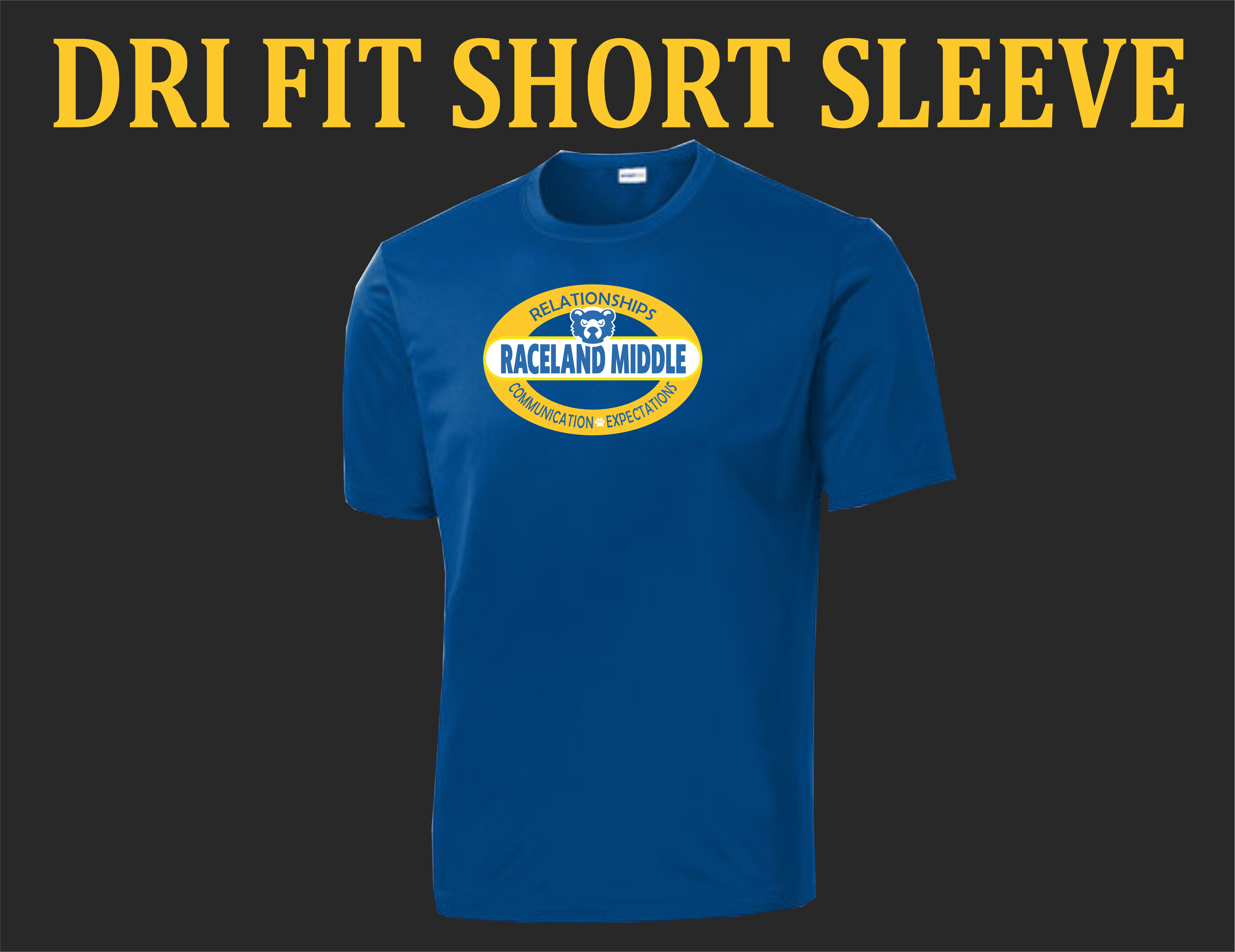 RMS Theme - Royal Dri Fit Short Sleeve