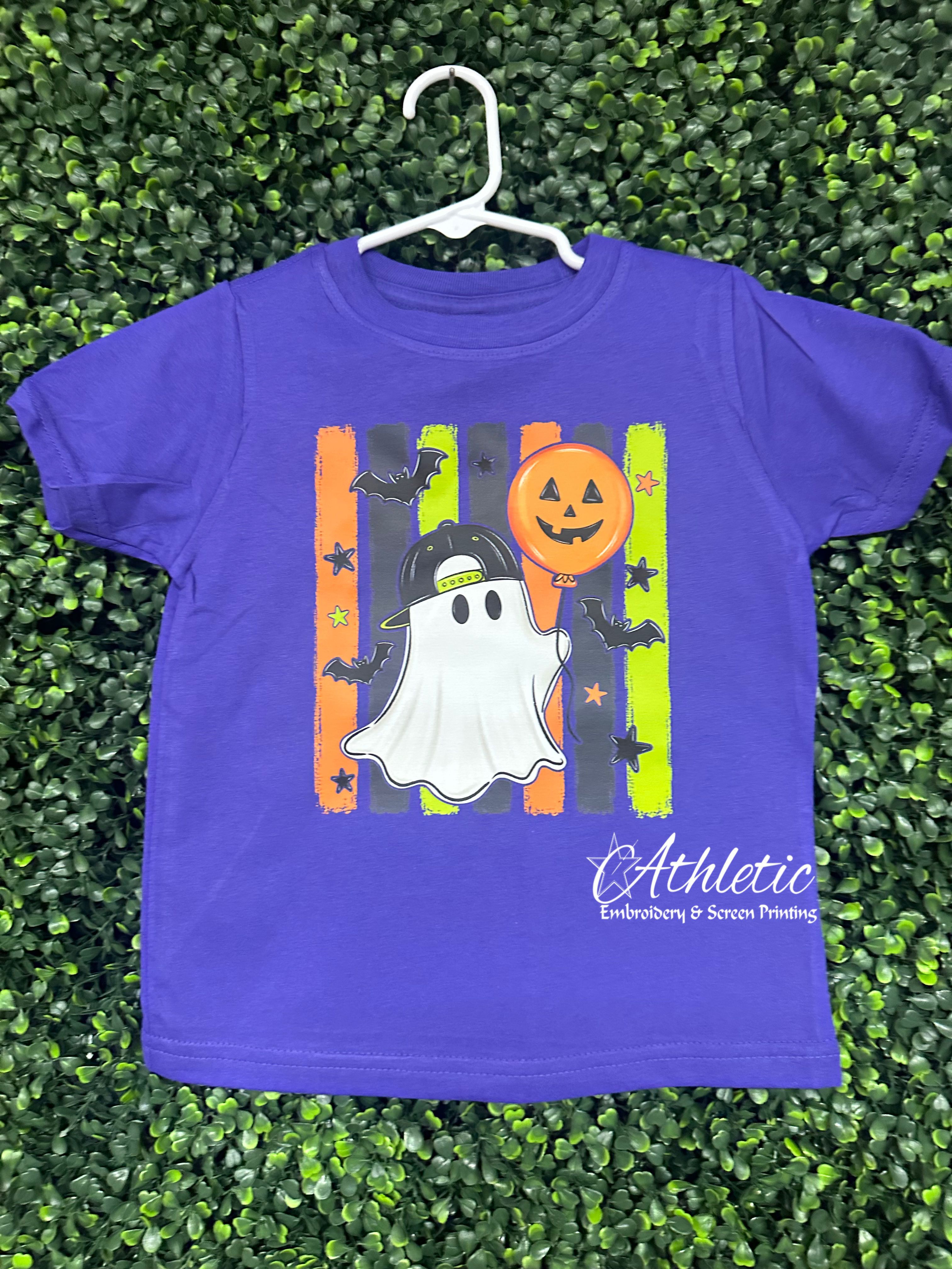 Halloween Striped Boys - Purple Toddler Tee