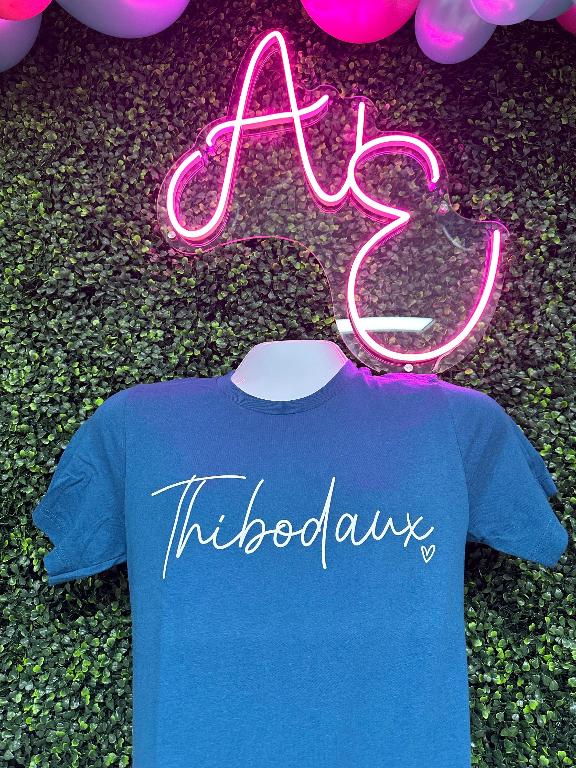 Deep Teal Thibodaux Bella Canvas Tee