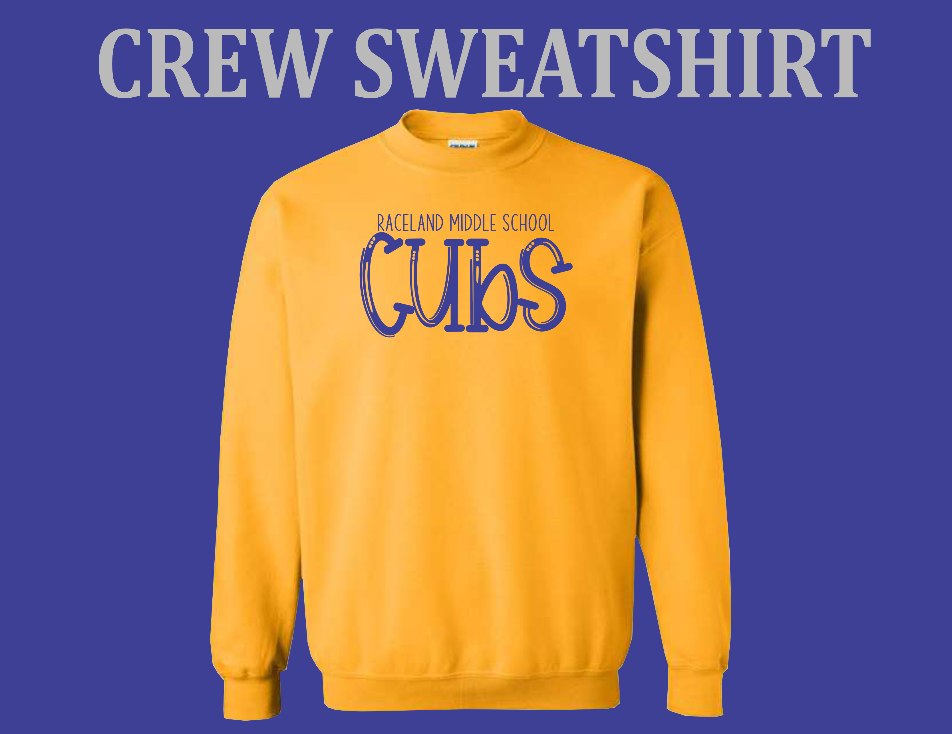 RMS Cubs -Gold Crew Sweatshirt