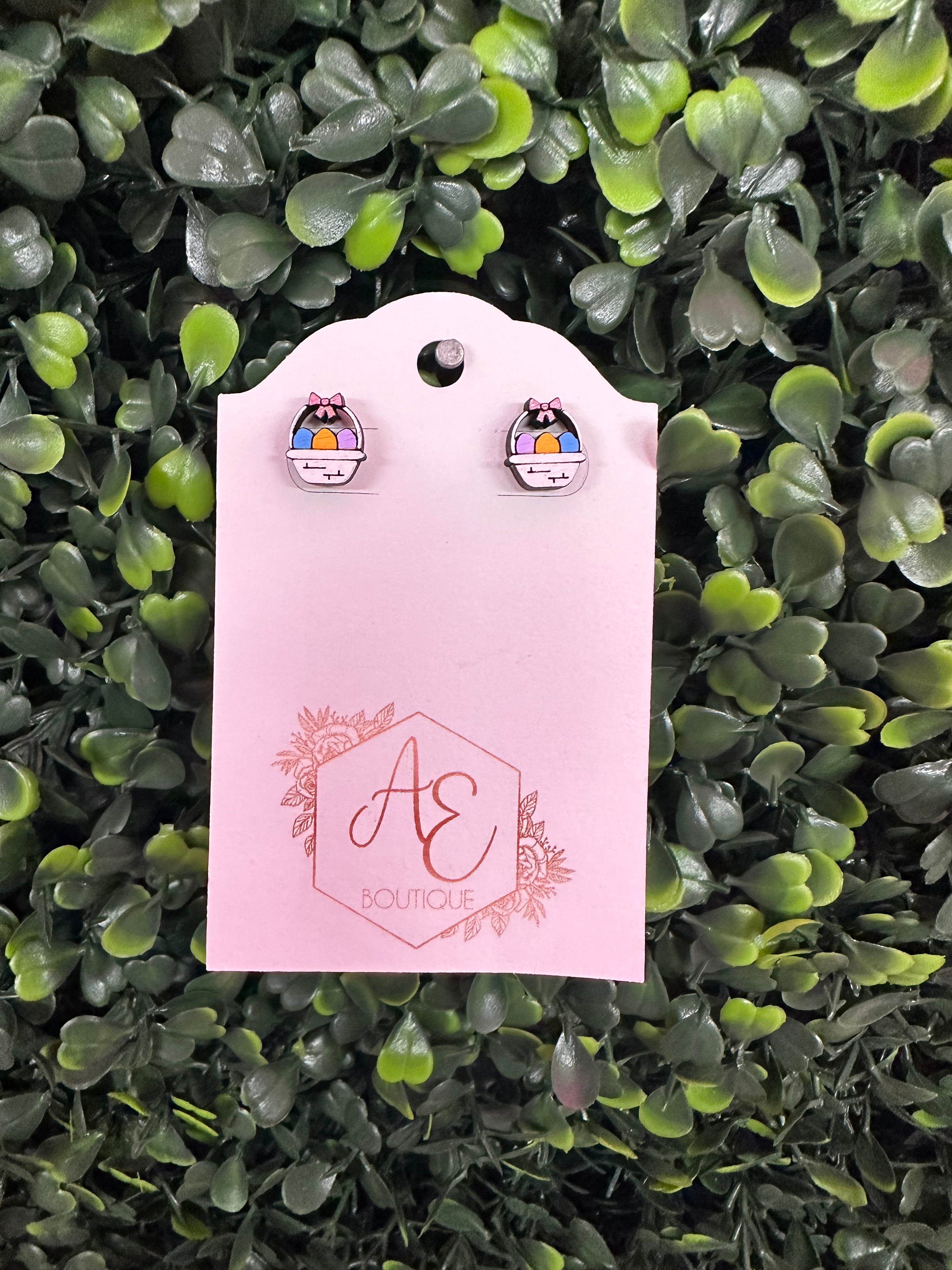 Easter Basket Wooden Studs 