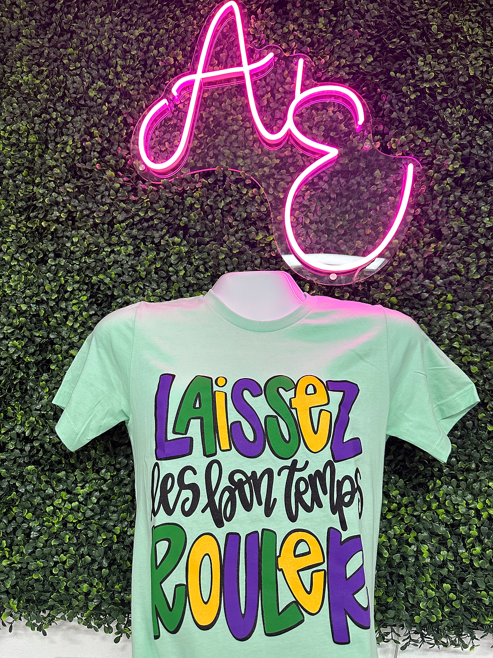 Laissez les bon Temps Rouler - Bella Canvas Mint Tee
