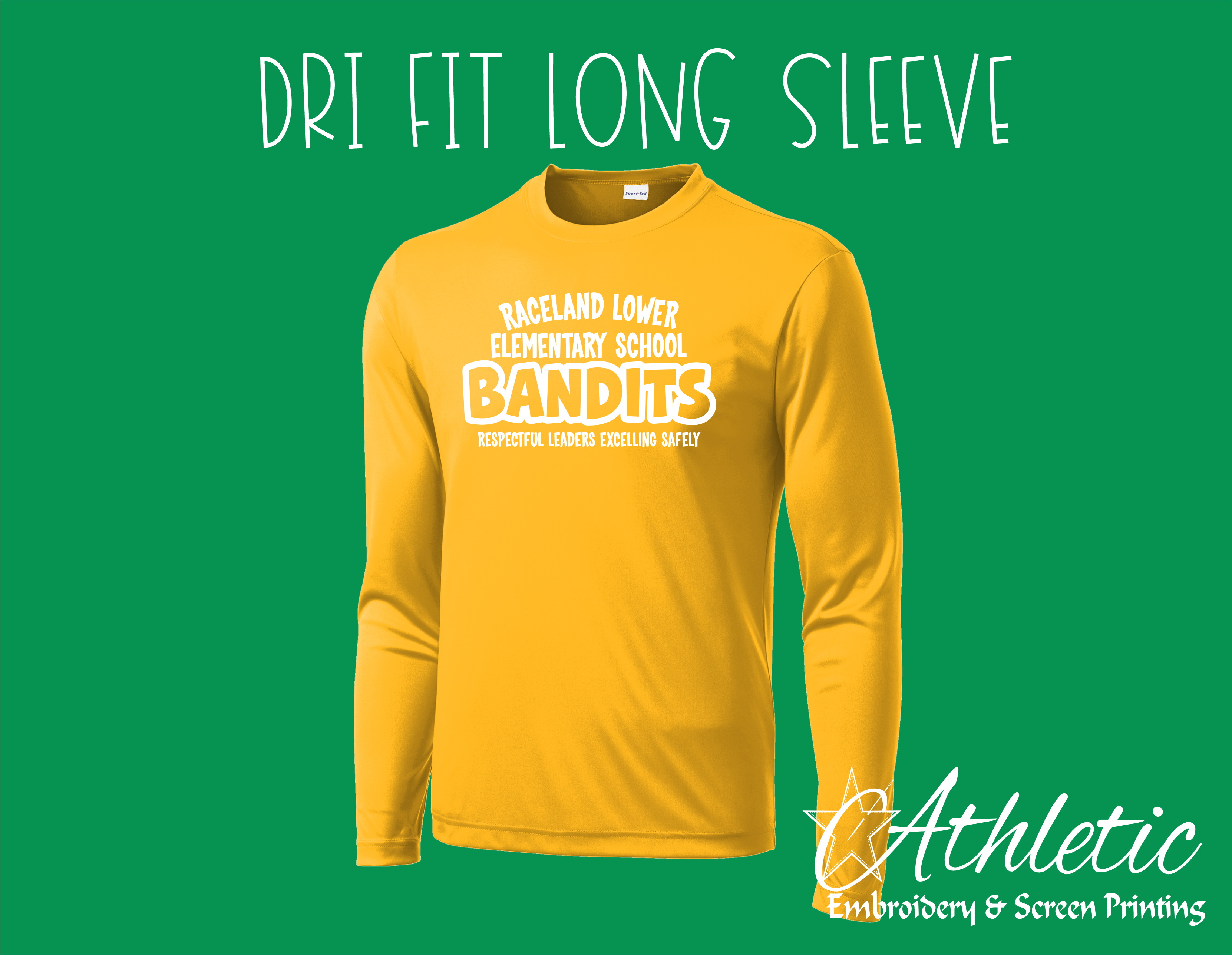 EXTRA RLES Gold Dri Fit Long Sleeve
