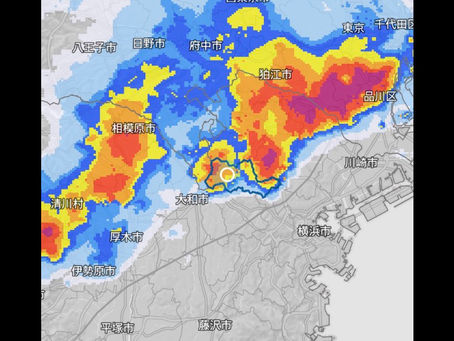 植木屋あるある ゲリラ豪雨前に仕事を終わらせたが・・・・