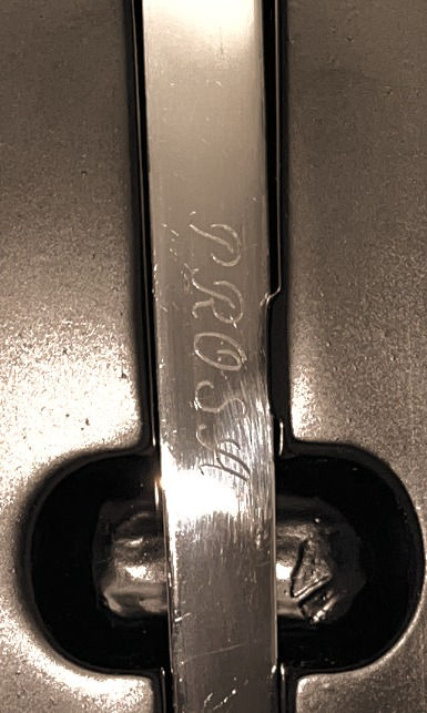 PROSA-Gravur im Göffel, Nahansicht