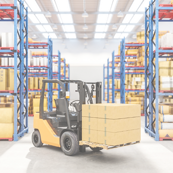 Counterbalance in warehouse