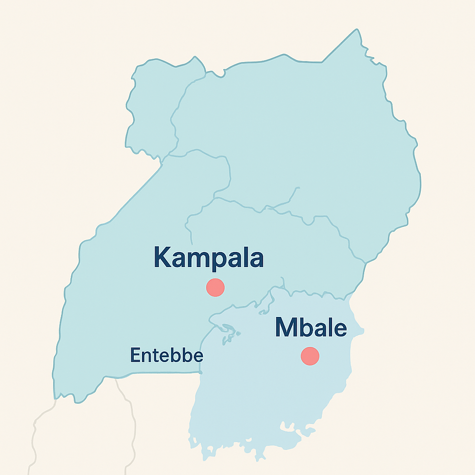 Standorte von TMV - Kampala und Mbale