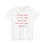 Thumbnail: t-shirt featuring the phrase 'If you think I'm the same person you knew last year... buckle up