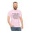 Thumbnail: Funny Gay Rumor T-Shirt with bold LGBTQ humor text on pink fabric