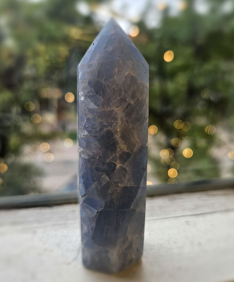 Blue Calcite Tower Point