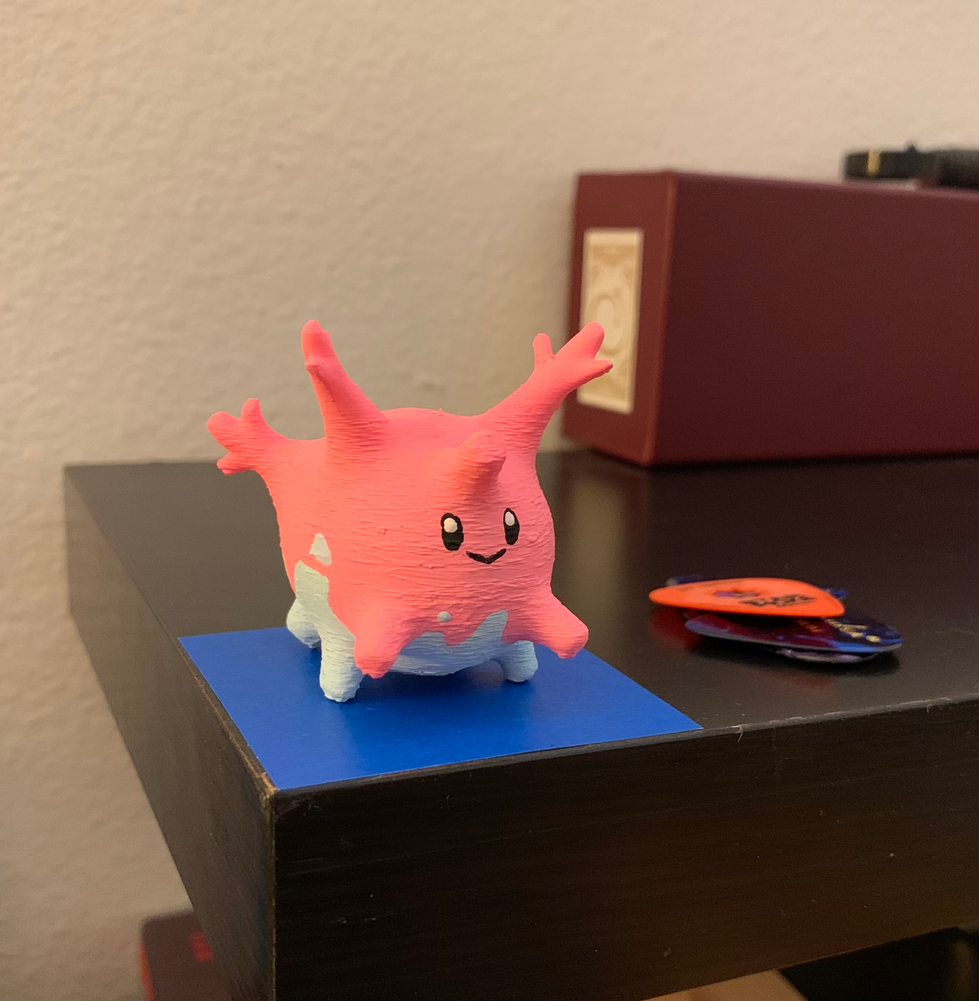 Blender Sculpted 3D Printed Pokemon replica
