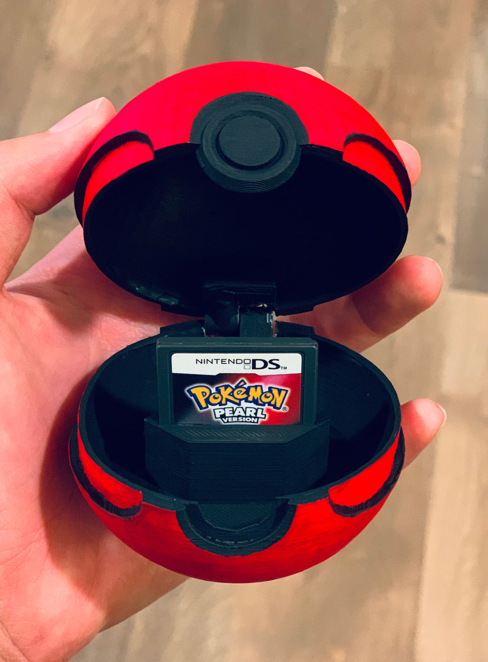 Pokeball Themed Game Card Carrying Case