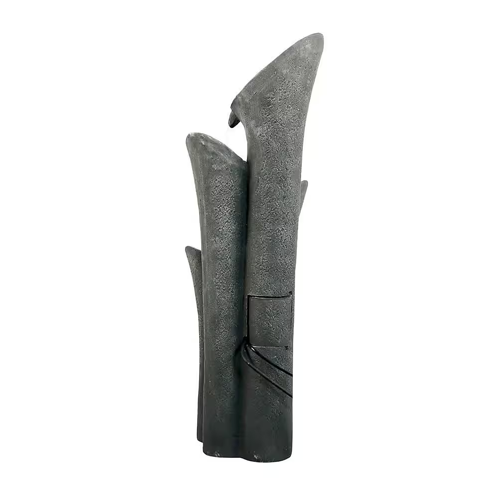 Thumbnail: Faux Stone 33. 5In. H Polyresin 4-Tier Cascading Tiered Fountain with LED Lights