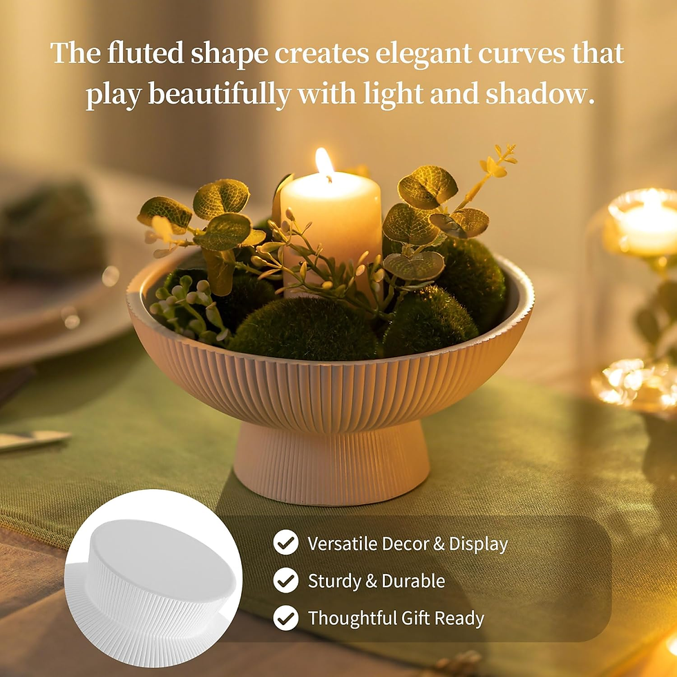Thumbnail: Decorative Bowl for Entryway Table 8“ Small White Coffee Table Decor