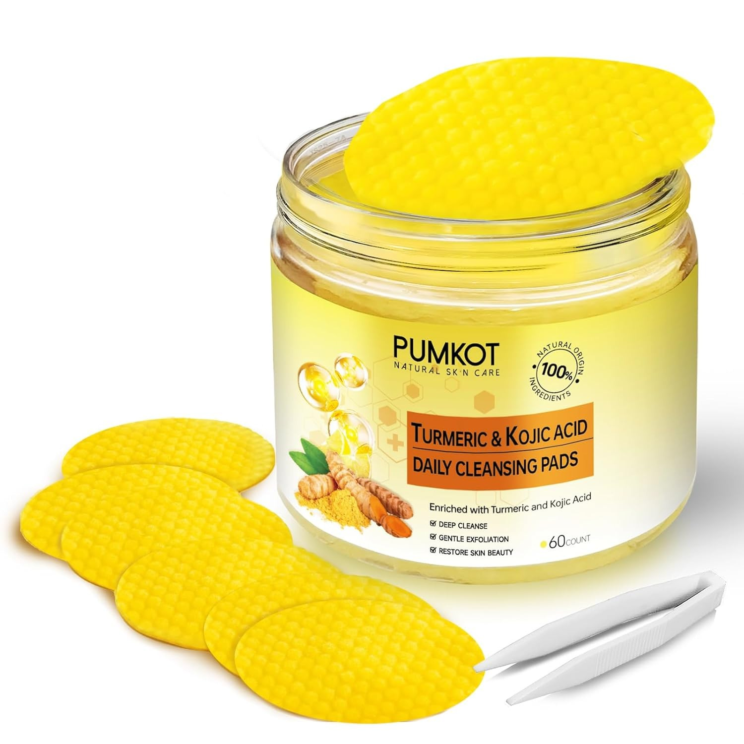 Yecuce Kojic Acid & Turmeric Cleansing Pads 30 Pads