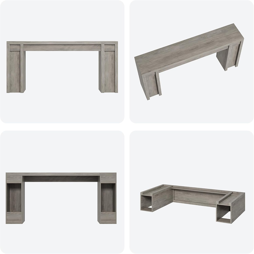Thumbnail: 70.9" Farmhouse Console Table, Entryway Sofa Table behind Couch, Thick MDF Top H