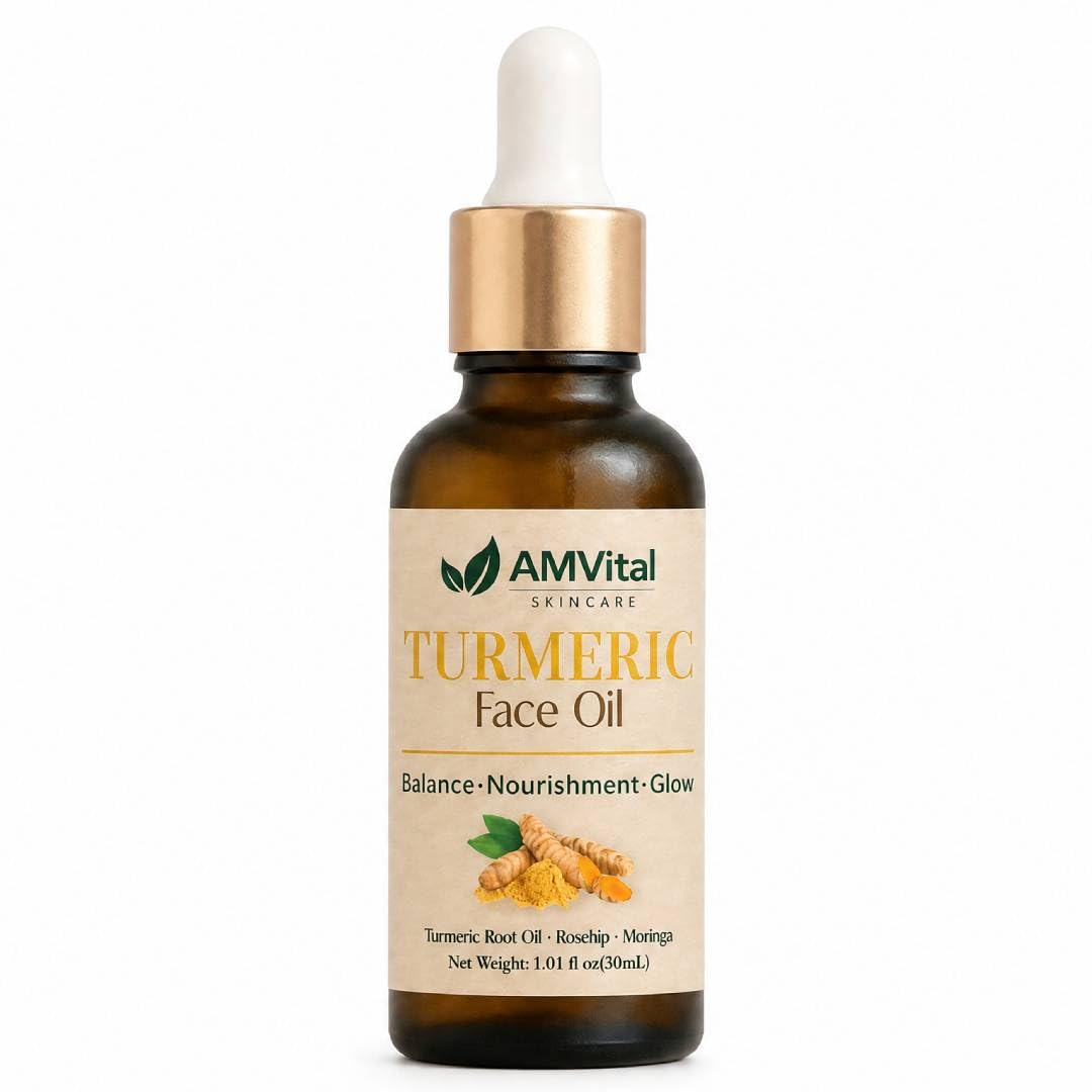 Turmeric Face Oil for Daily Use - Lightweight Facial Oil with Plant-Based Ingred