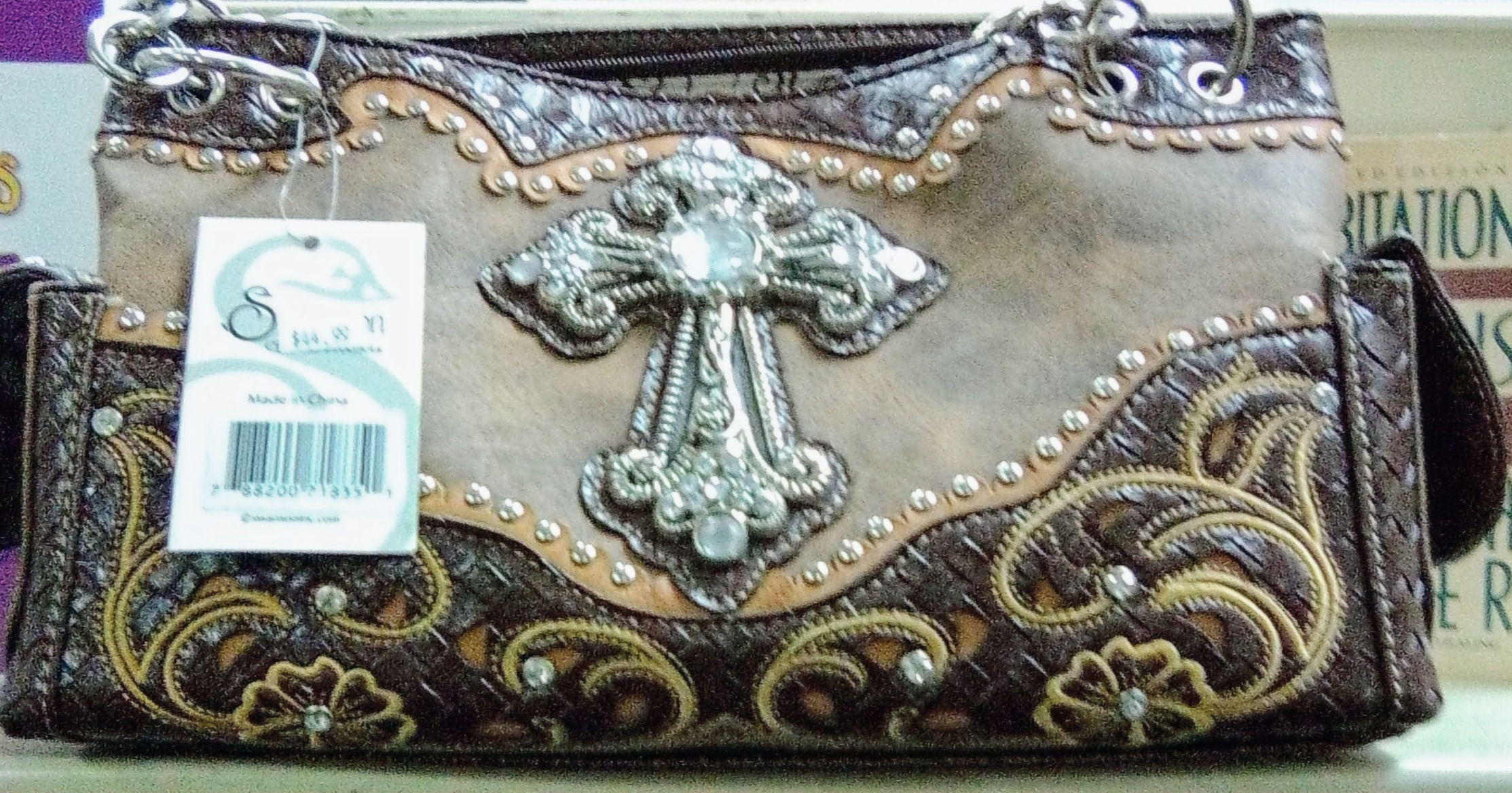 Cross Purse Brown