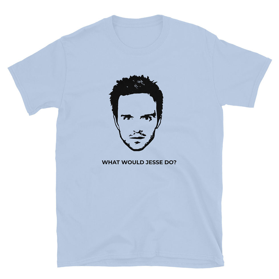 Thumbnail: Light Blue Jesse Pinkman Tribute T-Shirt Front View