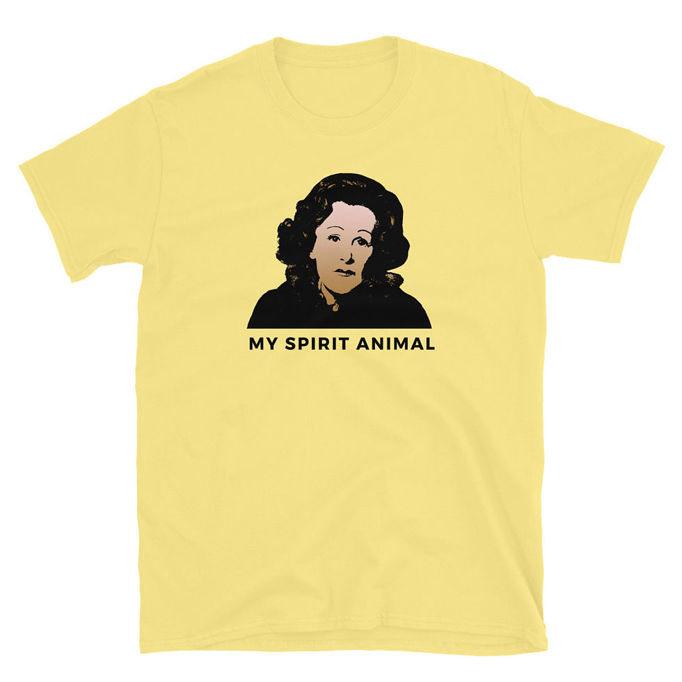 Thumbnail: Yellow Fanny Cradock Spirit Animal T-Shirt